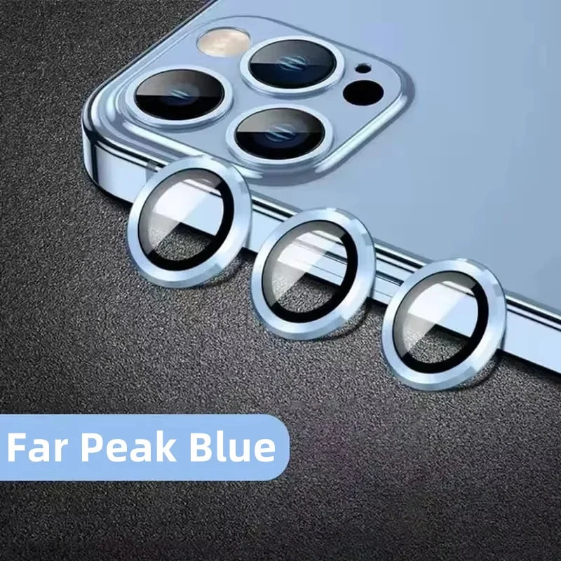 Metal Camera Lens Protector Glass For iPhone 16 17 15 13 11 12 14