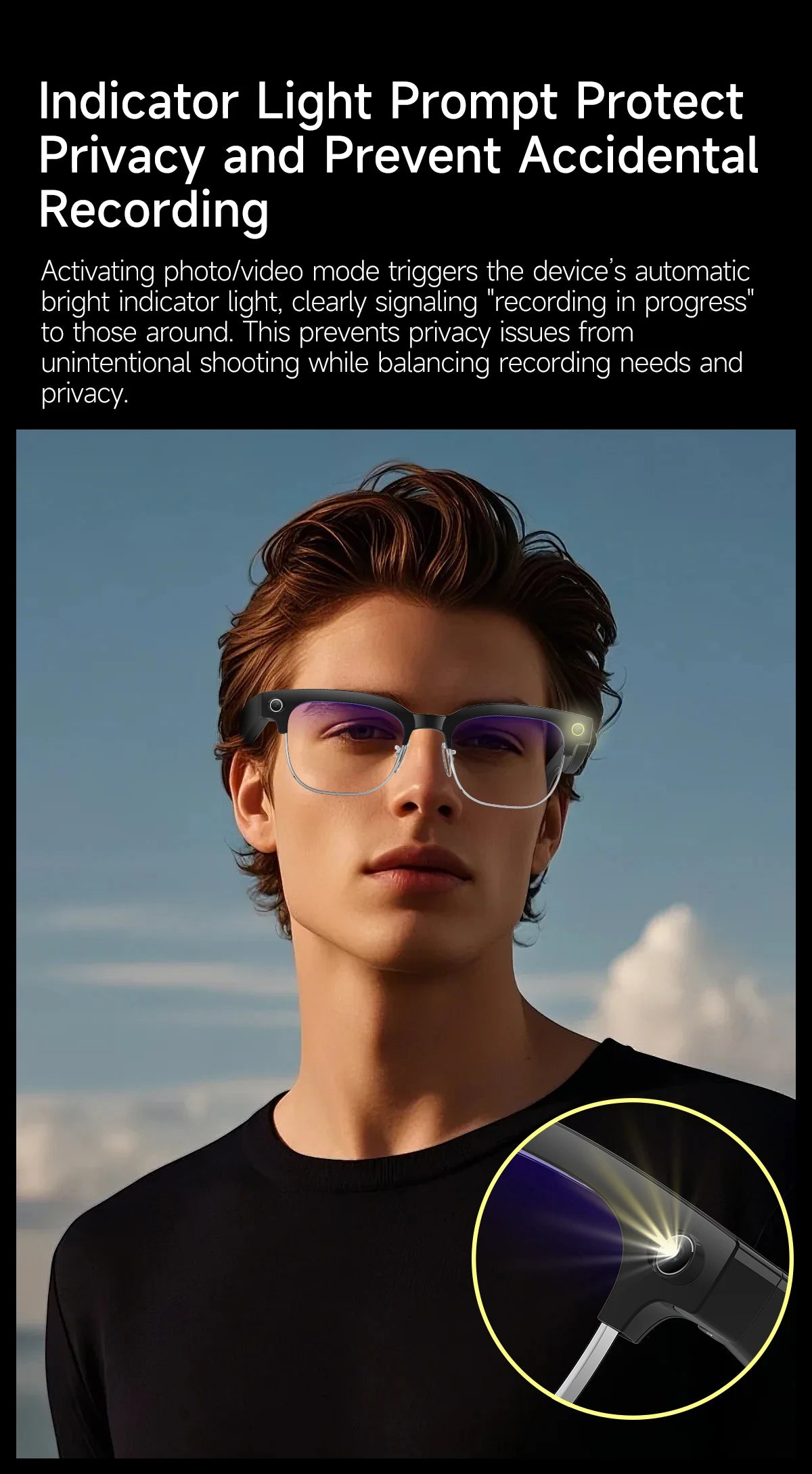2026New 800W Pixel Camera Smart Glasses.
