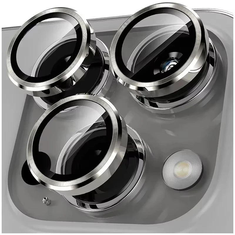 Metal Camera Lens Protector Glass For iPhone 16 17 15 13 11 12 14