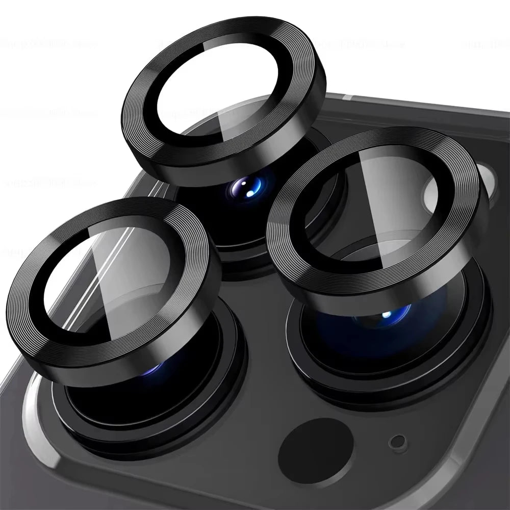 Metal Camera Lens Protector Glass For iPhone 16 17 15 13 11 12 14