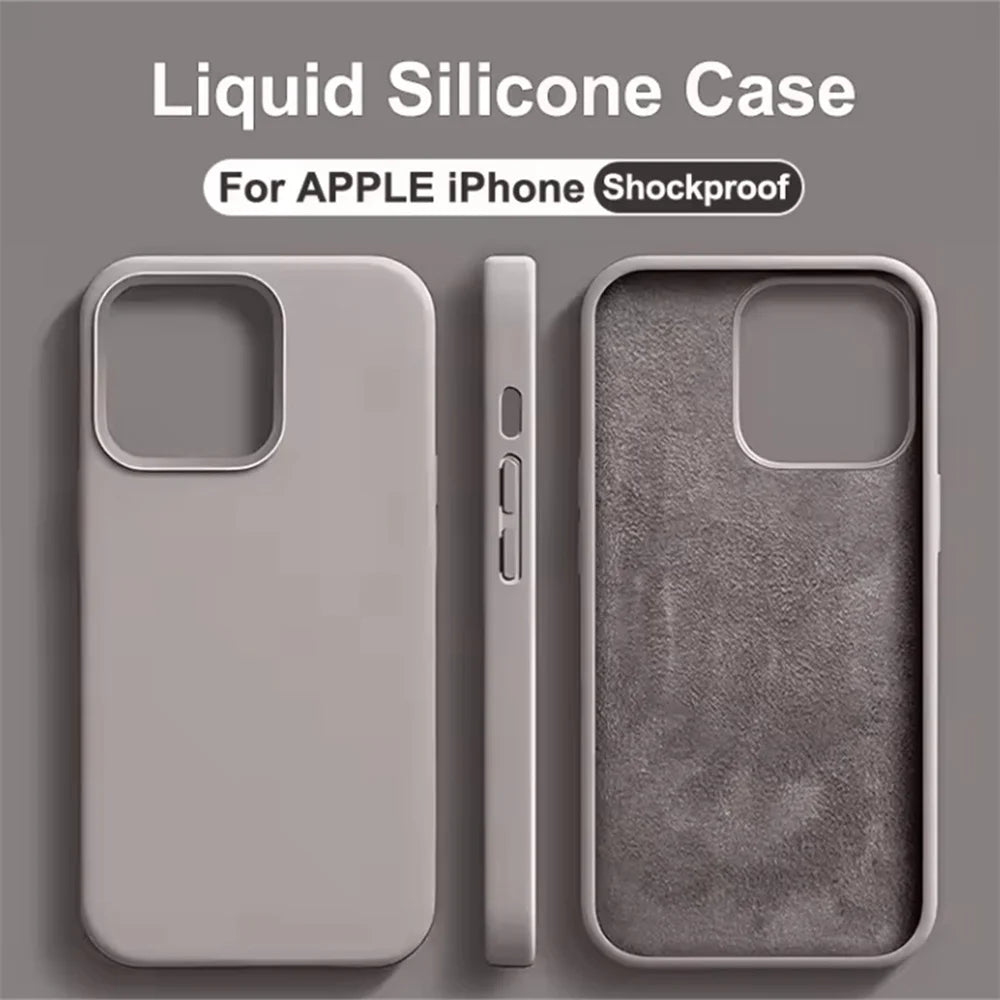 Soft Liquid Silicone Cases for Apple (iPhone)