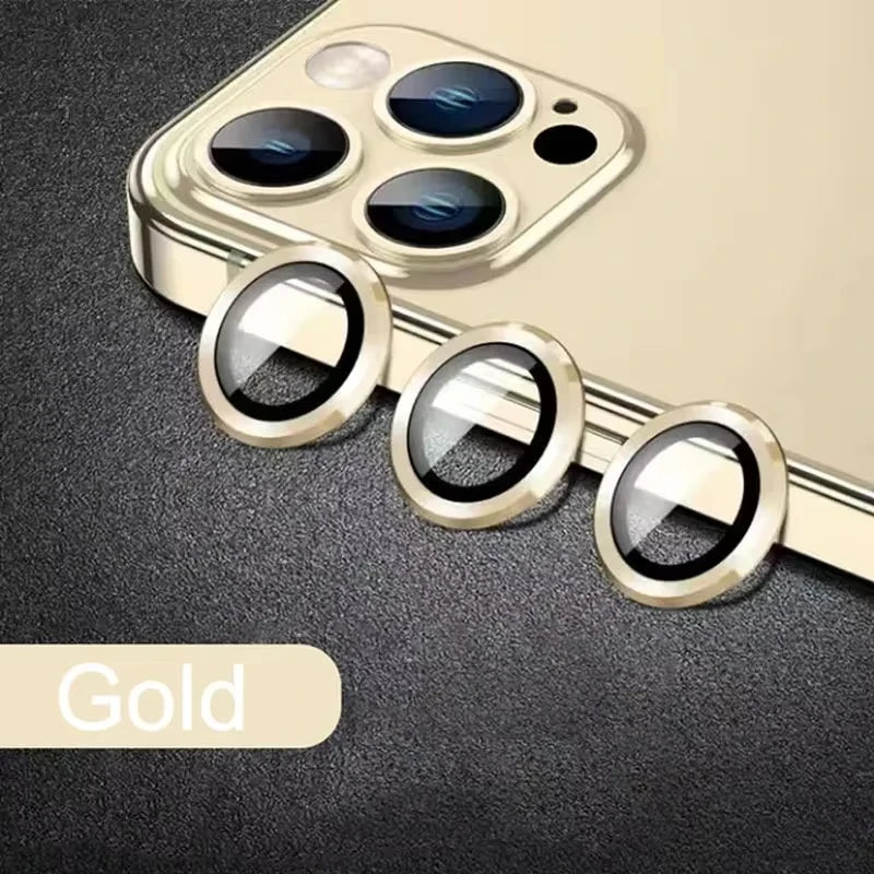 Metal Camera Lens Protector Glass For iPhone 16 17 15 13 11 12 14