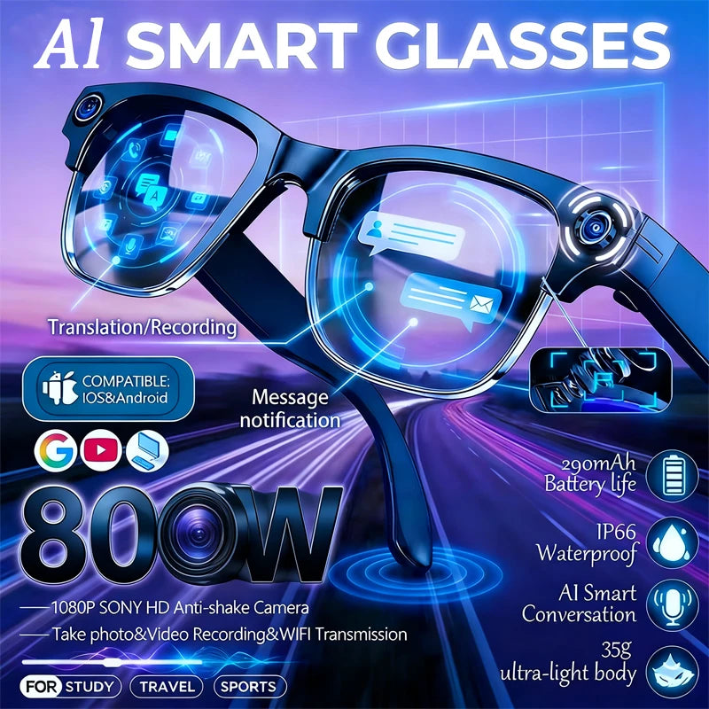 Smart Glasses 4K HD Upgrade