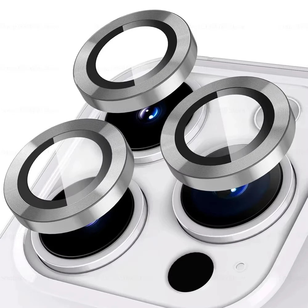 Metal Camera Lens Protector Glass For iPhone 16 17 15 13 11 12 14