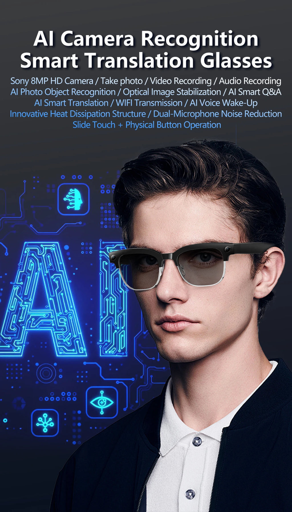 Smart Glasses 4K HD Upgrade